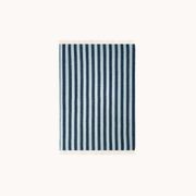 Maison Deux Candy Wrap - Navy Ice Blue | Large Reversible Wool Throw gallery detail image