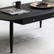 Boden Charcoal Solid Oak Coffee Table gallery detail image