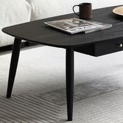 Boden Charcoal Solid Oak Coffee Table gallery detail image