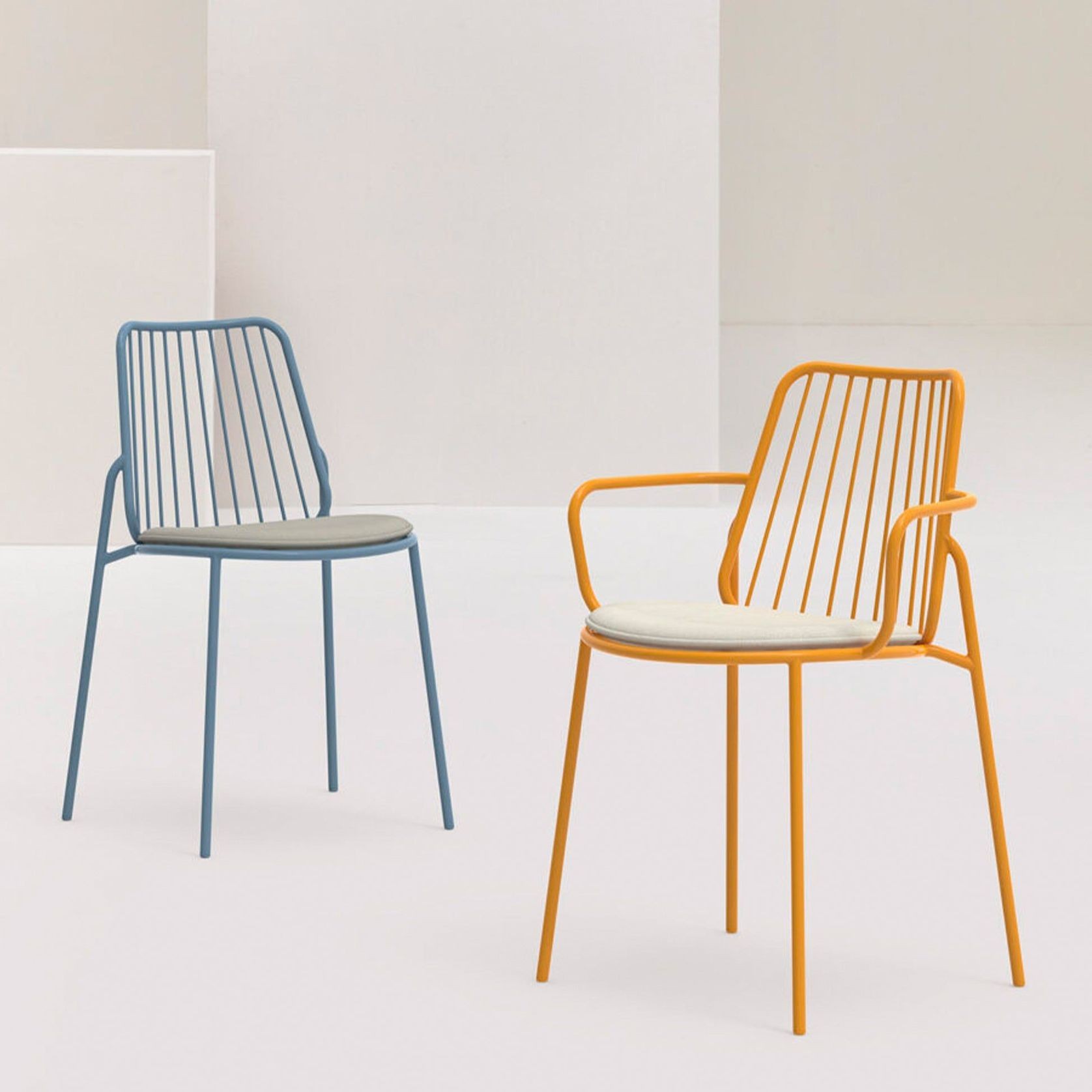 Billa Steel Chair with Arms gallery detail image
