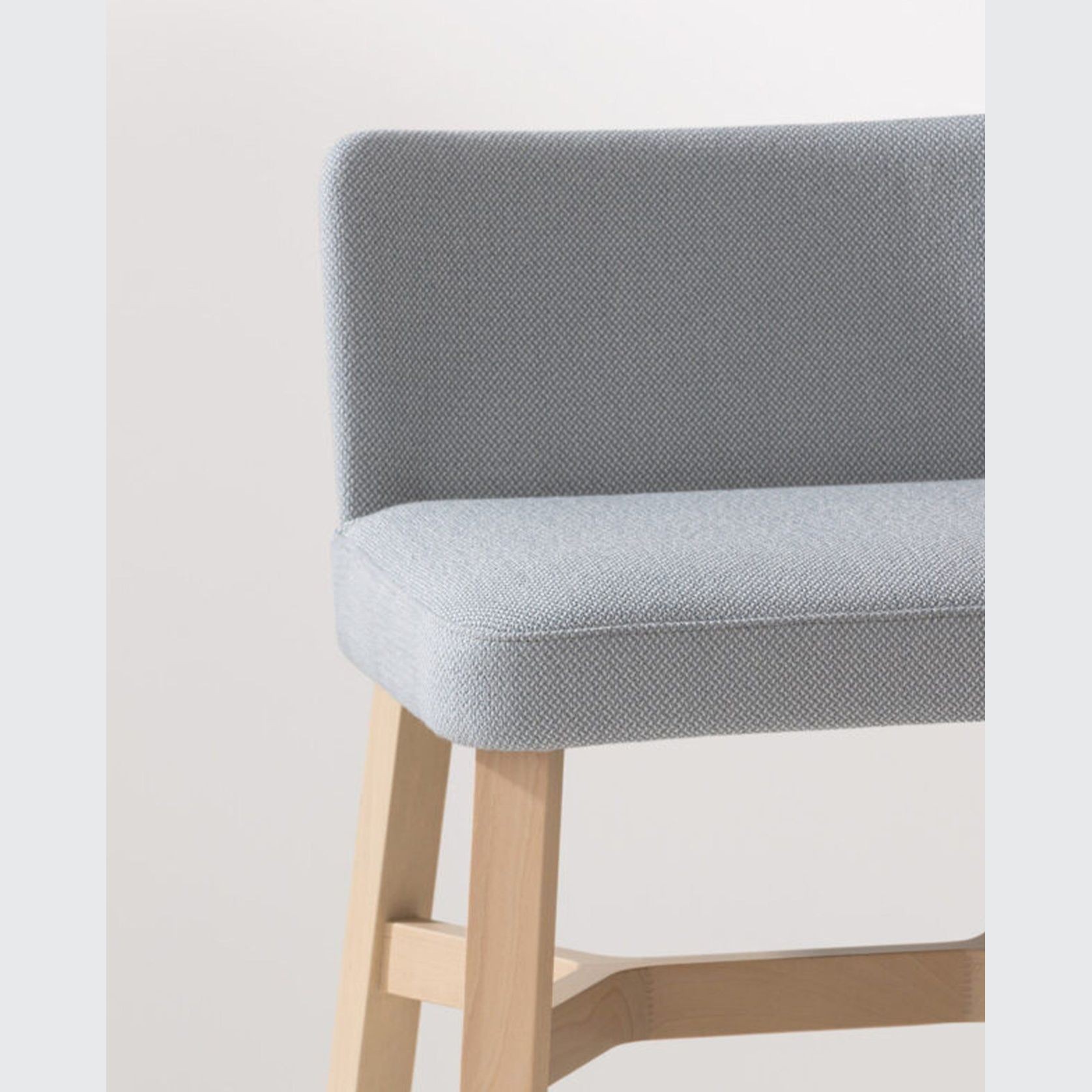 Croissant Stool with Backrest gallery detail image