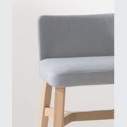 Croissant Stool with Backrest gallery detail image