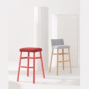 Croissant Stool with Backrest gallery detail image