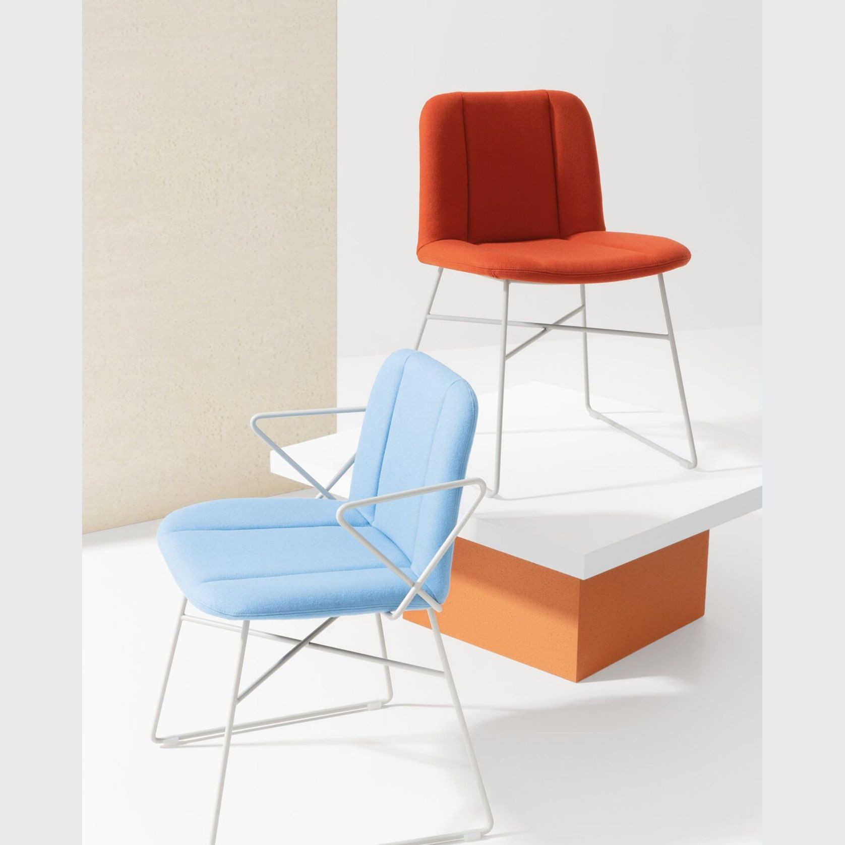 Hippy Chair with Arms - Sled Base gallery detail image
