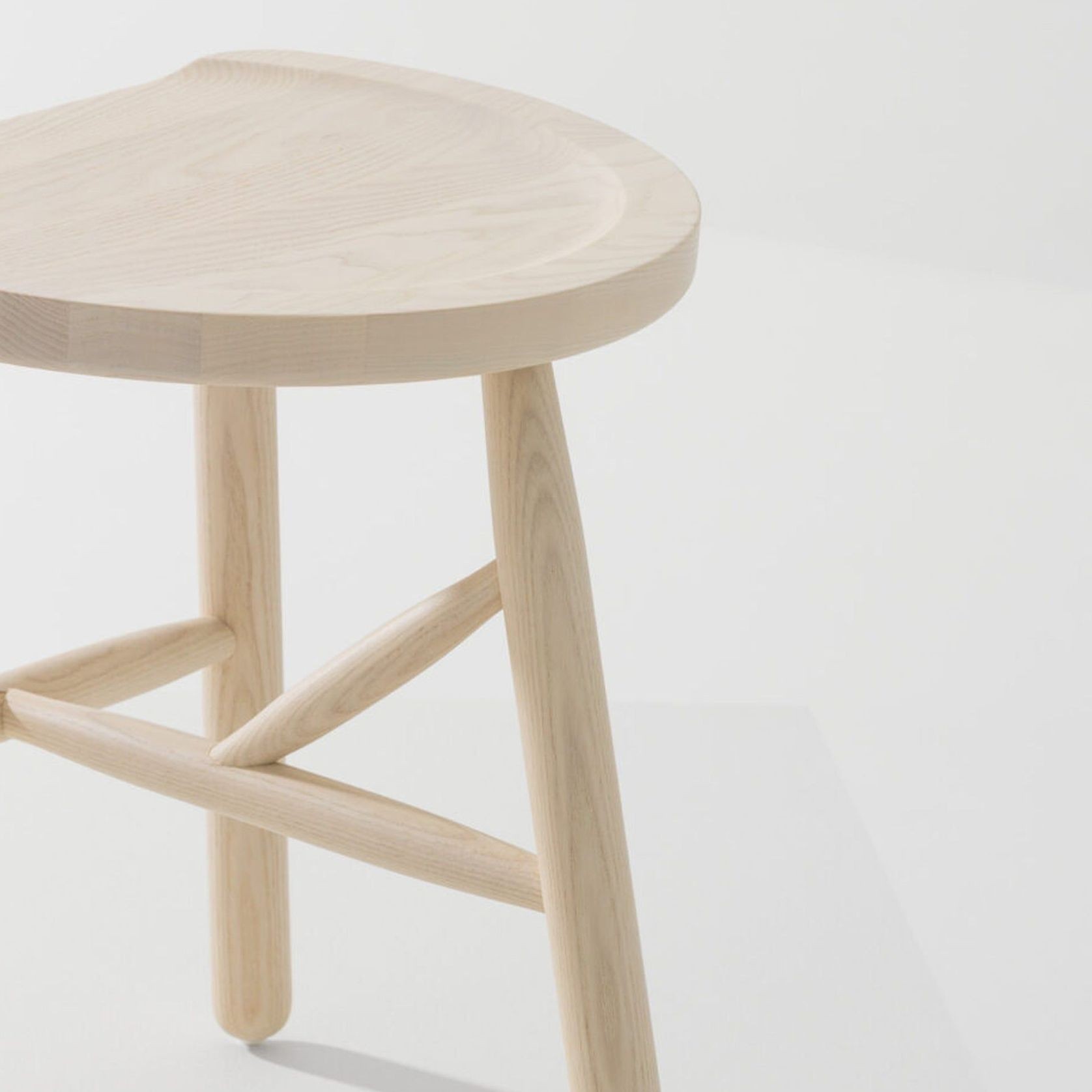 Puccio Wooden Low Stool gallery detail image