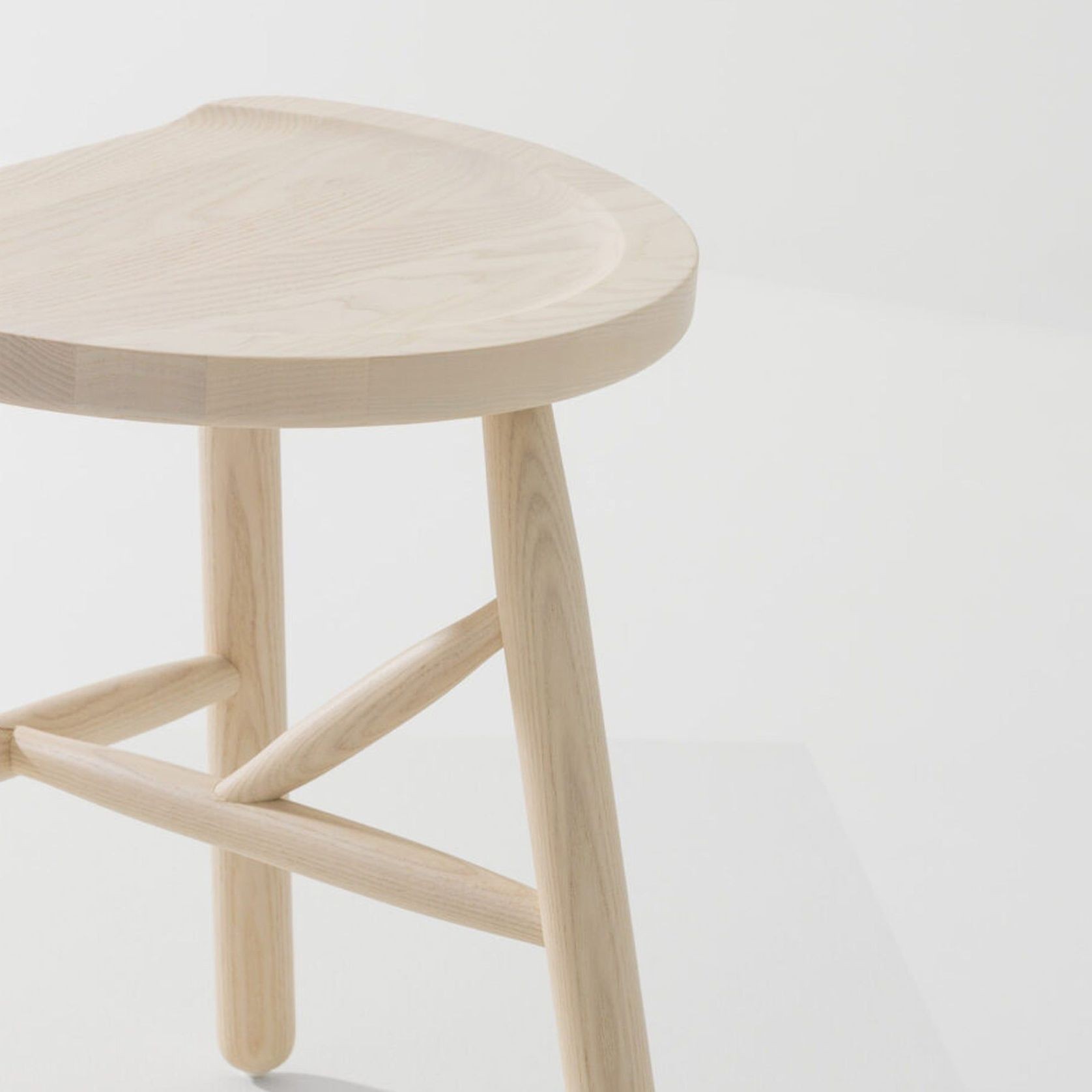 Puccio Wooden Stool gallery detail image