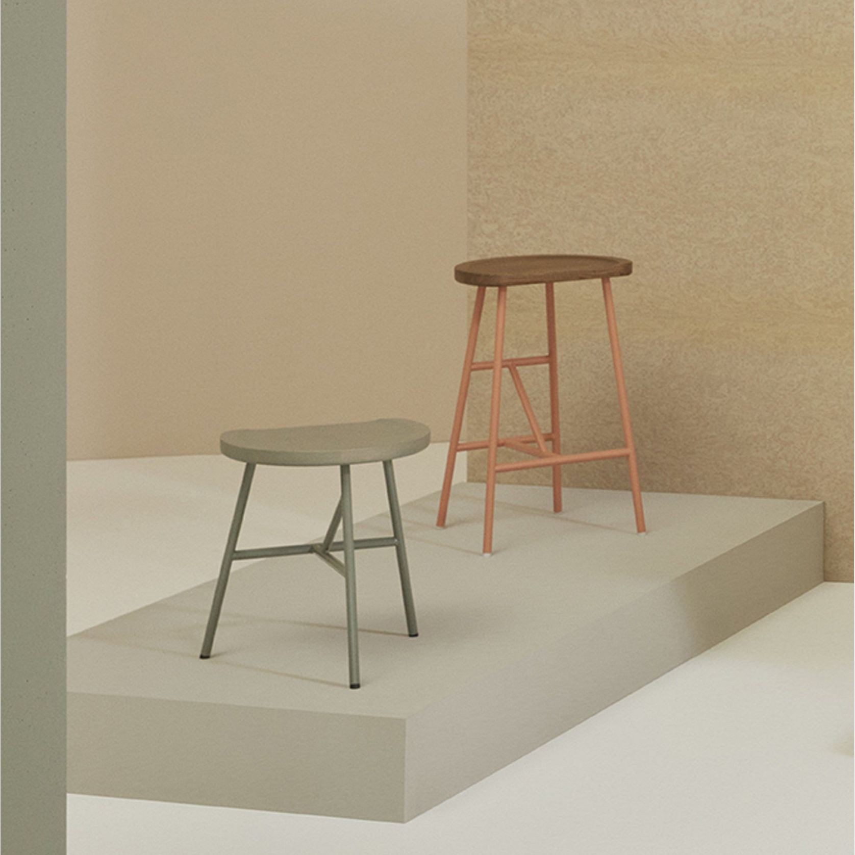 Puccio Wooden Low Stool gallery detail image