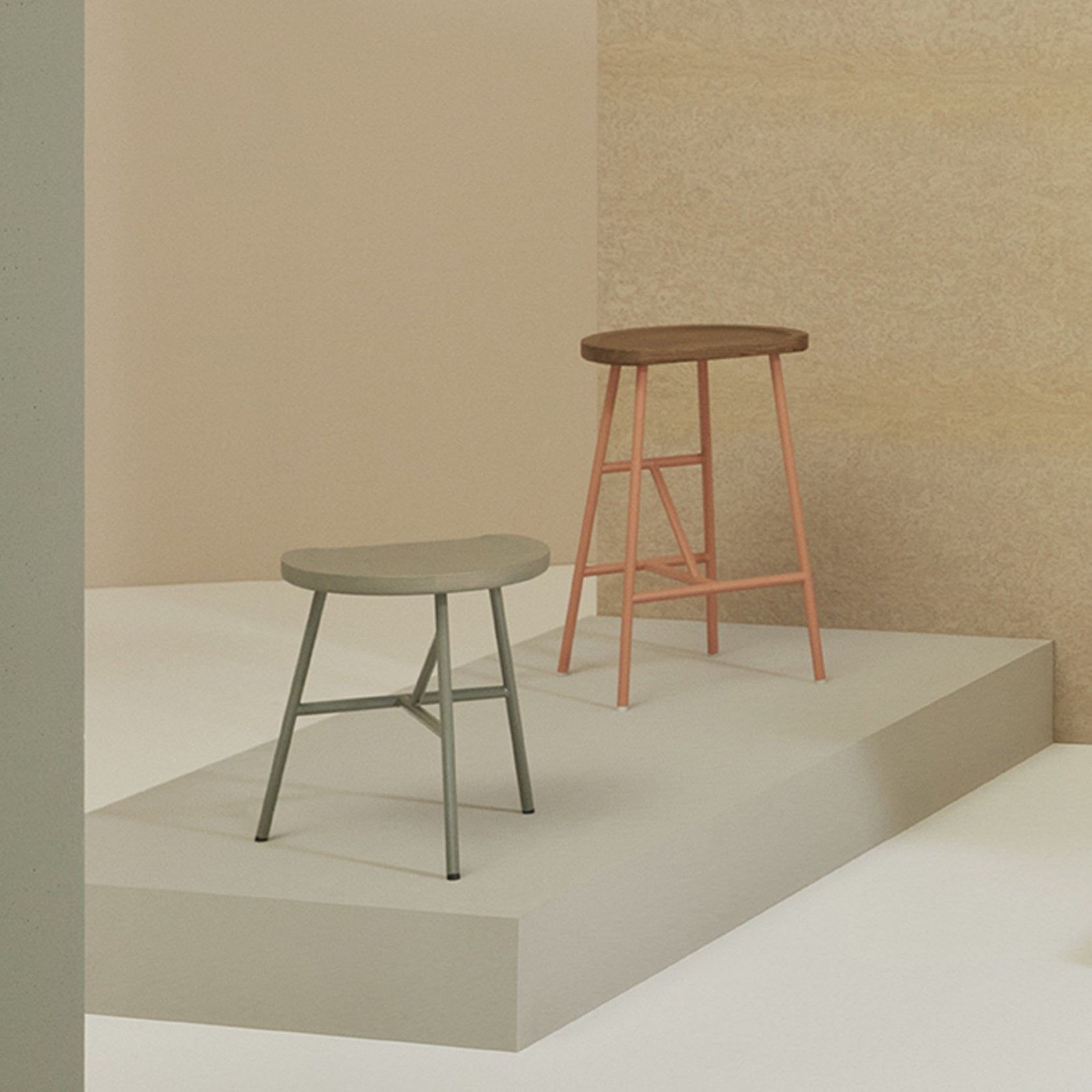 Puccio Wooden Low Stool gallery detail image