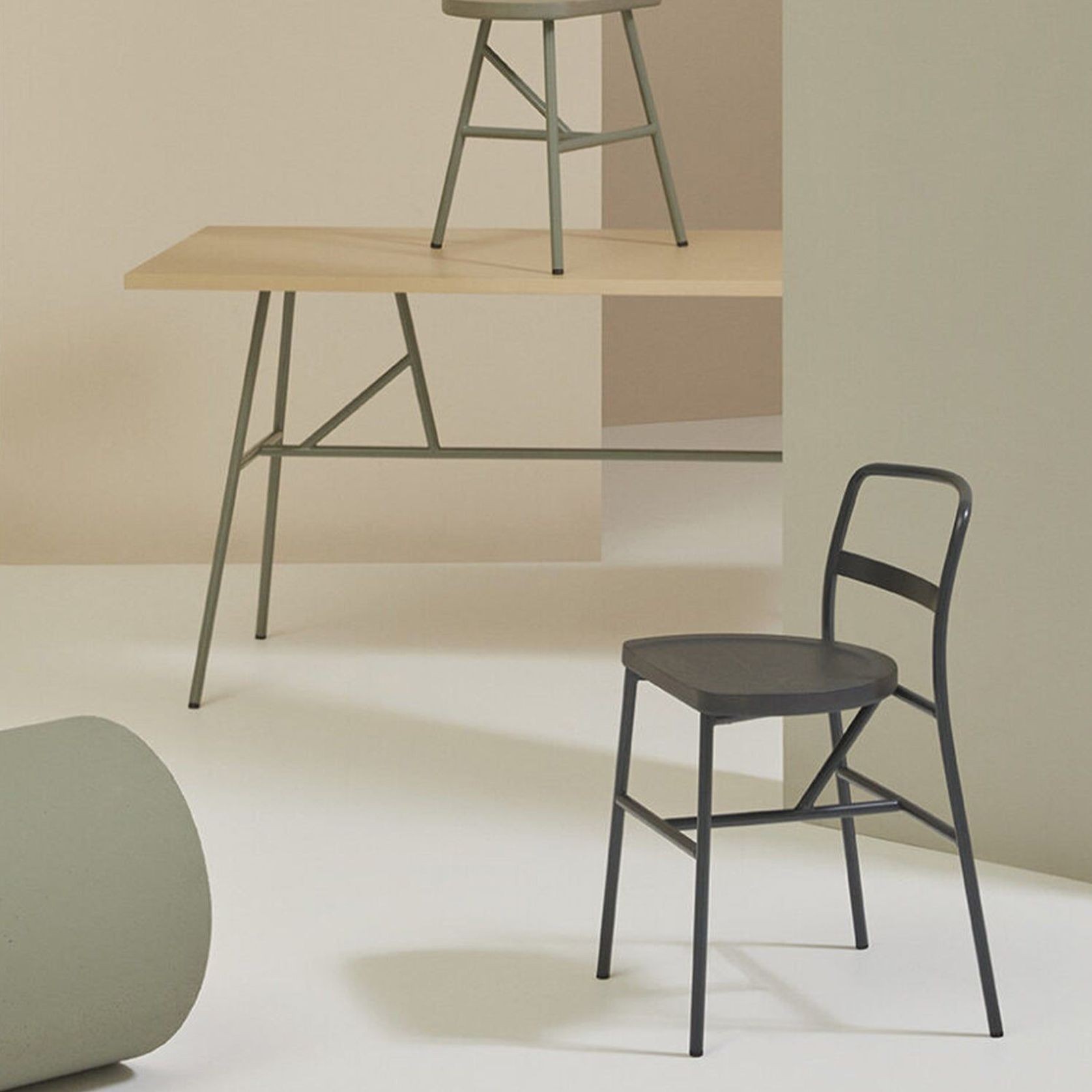 Puccio Wooden Low Stool gallery detail image