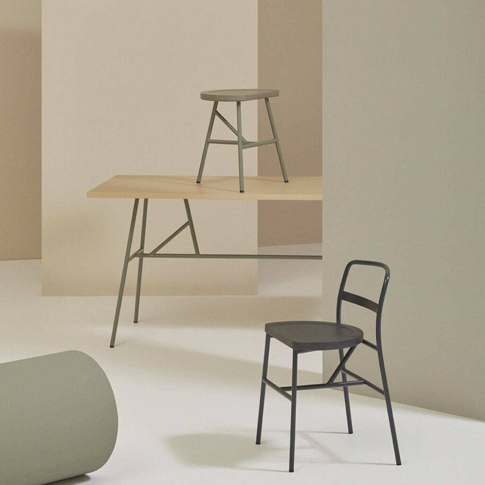 Puccio Wooden Low Stool gallery detail image
