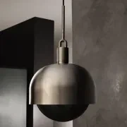 Forked Shade and Globe Pendant gallery detail image