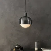 Forked Shade and Globe Pendant gallery detail image