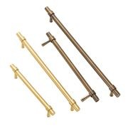 KT&CO Kitchen drawer handles Brushed brass/ Aged brass Mildura gallery detail image