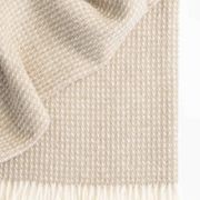 Weave Home Breckon Wool Throw Blanket - Hazel | NZ Made | Waffle gallery detail image