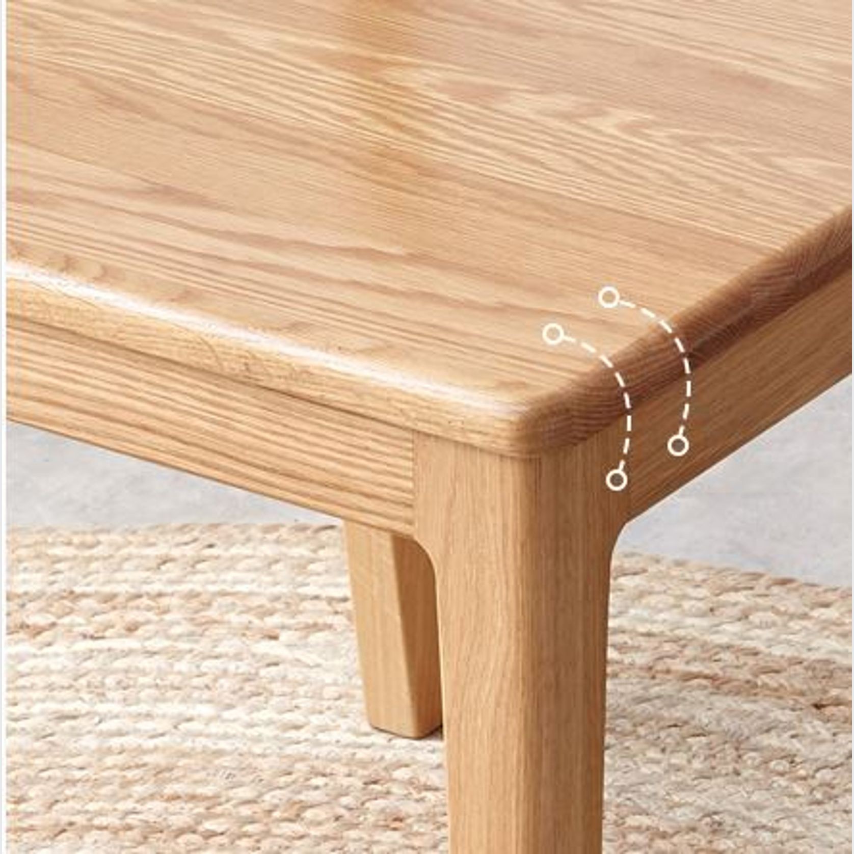 Bremen Natural Solid Oak Dining Chair gallery detail image