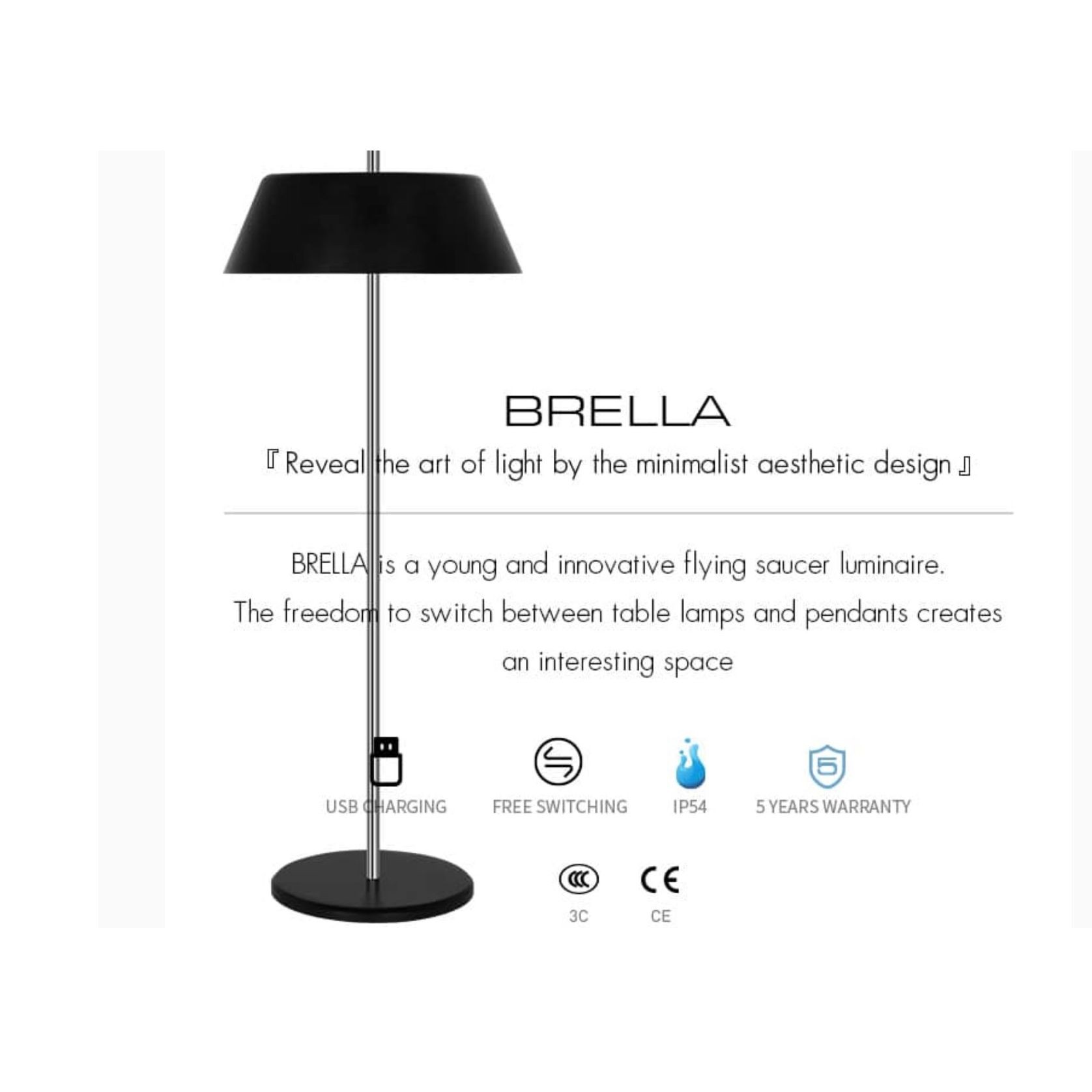 BRELLA | Table Light gallery detail image