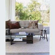 Baya Grove Linen Cushion - Brick | Abstract Print gallery detail image