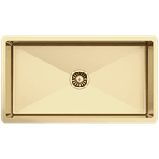 Brushed Brass Gold Marissa 810x450 XLarge Single Bowl Sink Trough gallery detail image