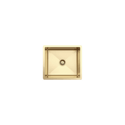 Brushed Brass Gold Penny 510x450 Single Bowl Sink gallery detail image