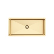 Brushed Brass Gold Seville 900x450 XXLarge Single Bowl Sink gallery detail image
