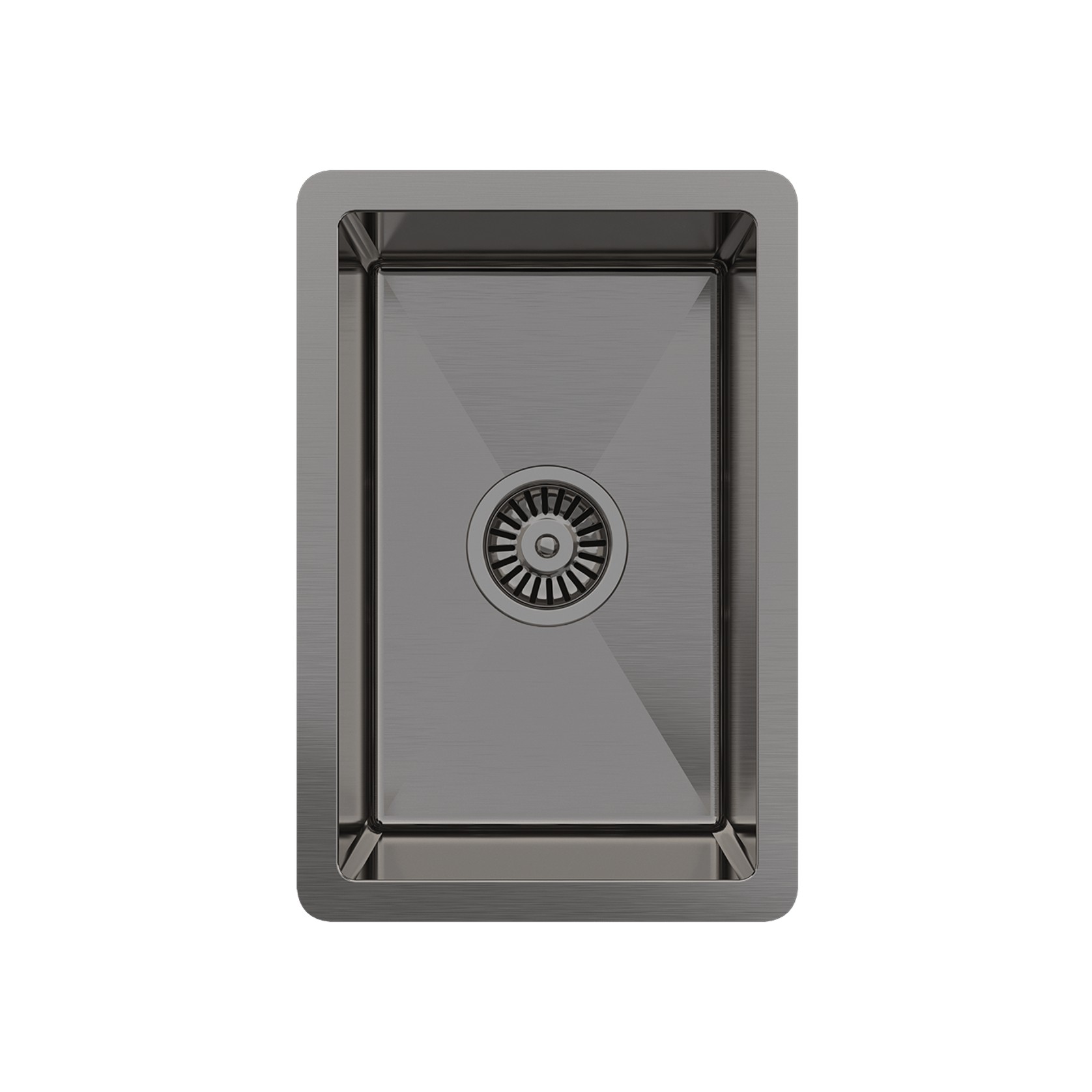 Brushed Gunmetal Jeeves 300x450 Single Bowl Butler Sink gallery detail image