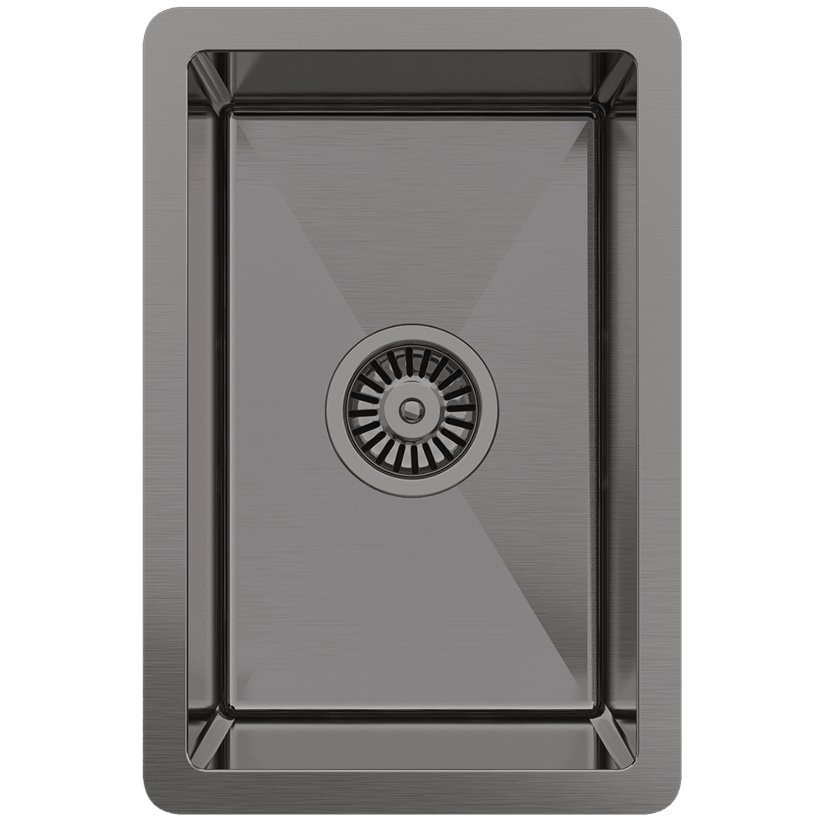 Brushed Gunmetal Jeeves 300x450 Single Bowl Butler Sink gallery detail image