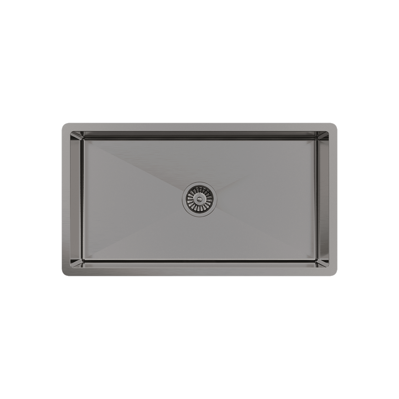 Brushed Gunmetal Marissa 810x450 XLarge Single Bowl Sink Trough gallery detail image