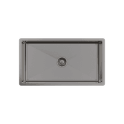 Brushed Gunmetal Marissa 810x450 XLarge Single Bowl Sink Trough gallery detail image