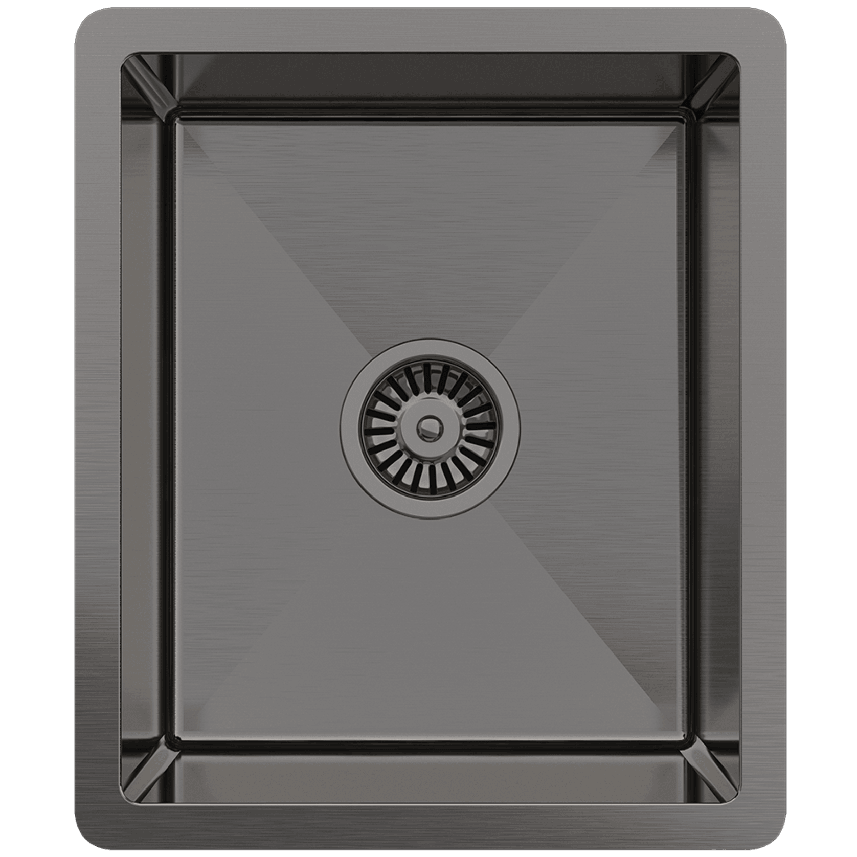 Brushed Gunmetal Maya 380x450 Single Bowl Sink gallery detail image