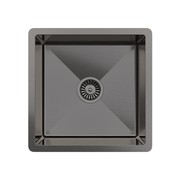 Brushed Gunmetal Nala 450x450 Single Bowl Sink gallery detail image