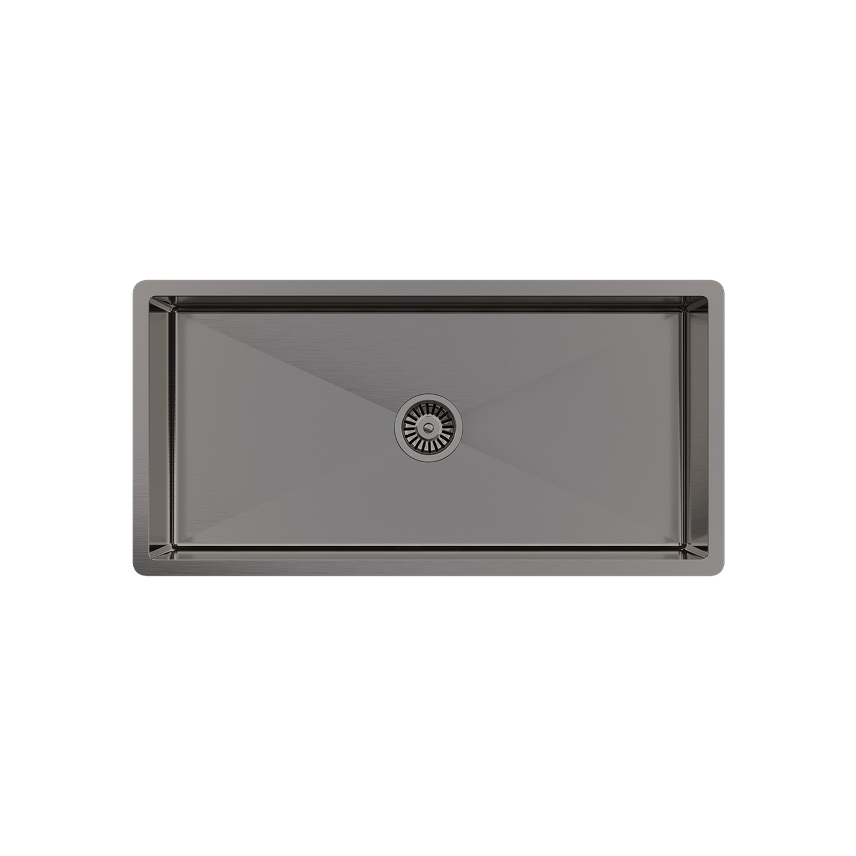 Brushed Gunmetal Seville 900x450 XXLarge Single Bowl Sink gallery detail image