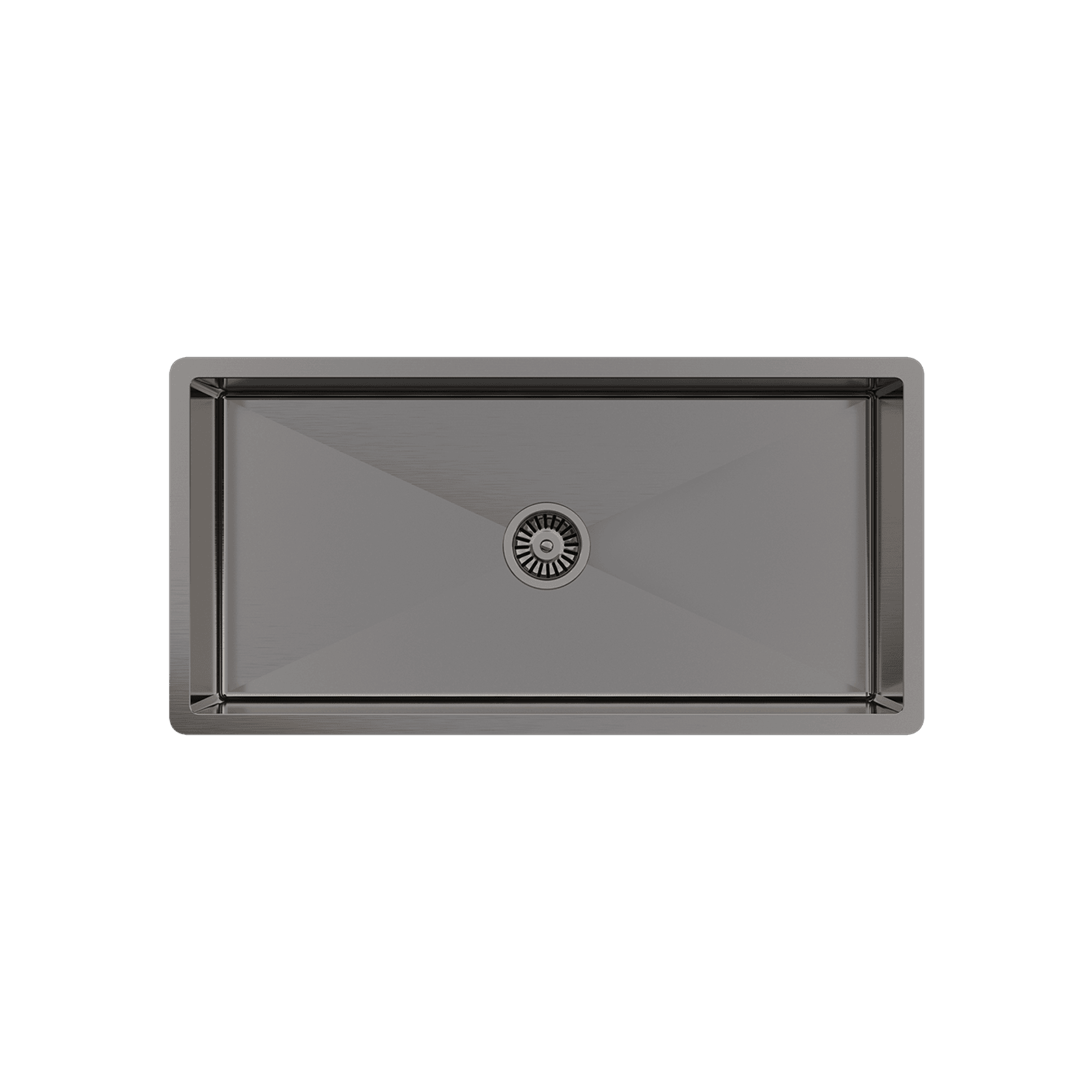 Brushed Gunmetal Seville 900x450 XXLarge Single Bowl Sink gallery detail image