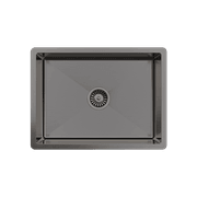 Brushed Gunmetal Willow 600x450 Medium Single Bowl Sink gallery detail image