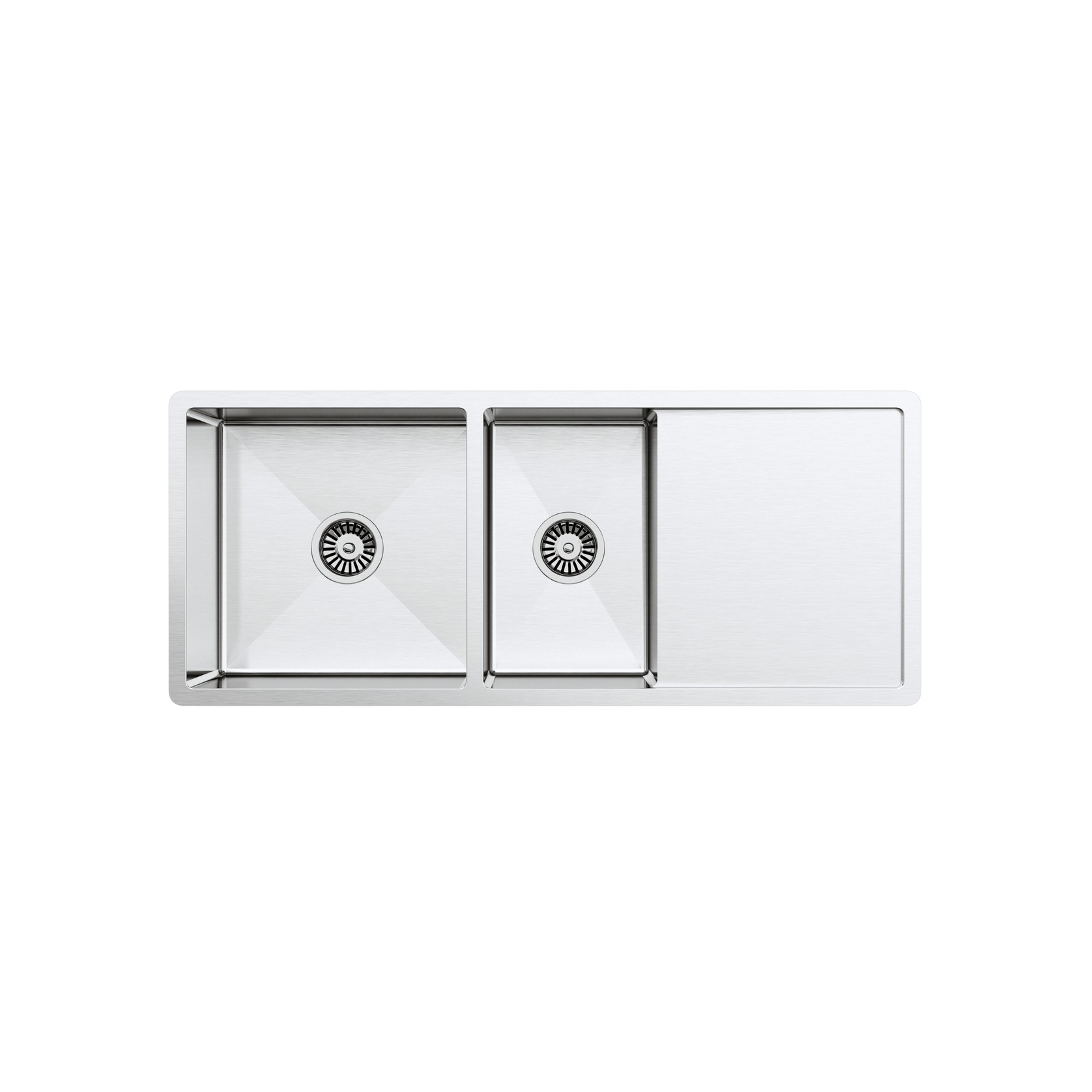 Logan 1075x450 Single & Qtr Bowl with Drain Board Sink gallery detail image