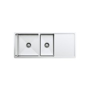 Logan 1075x450 Single & Qtr Bowl with Drain Board Sink gallery detail image