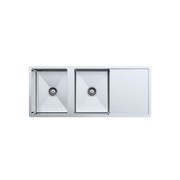 Theo 1200x500 Double Bowl with Drain Board Sink gallery detail image