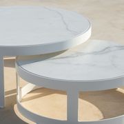 Burford Ceramic Round Coffee Table Set gallery detail image