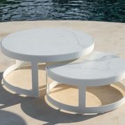 Burford Ceramic Round Coffee Table Set gallery detail image
