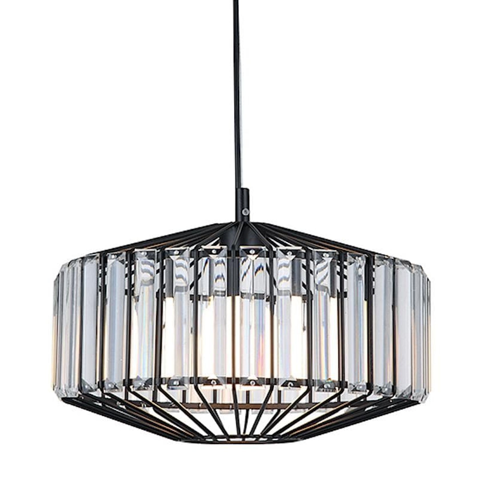 Butler Crystal Pendant Light - Black gallery detail image