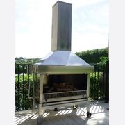 Custom 304 Stainless Fireplace gallery detail image
