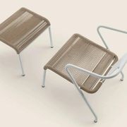 Calipso Cord Outdoor Ottoman By Flexform gallery detail image