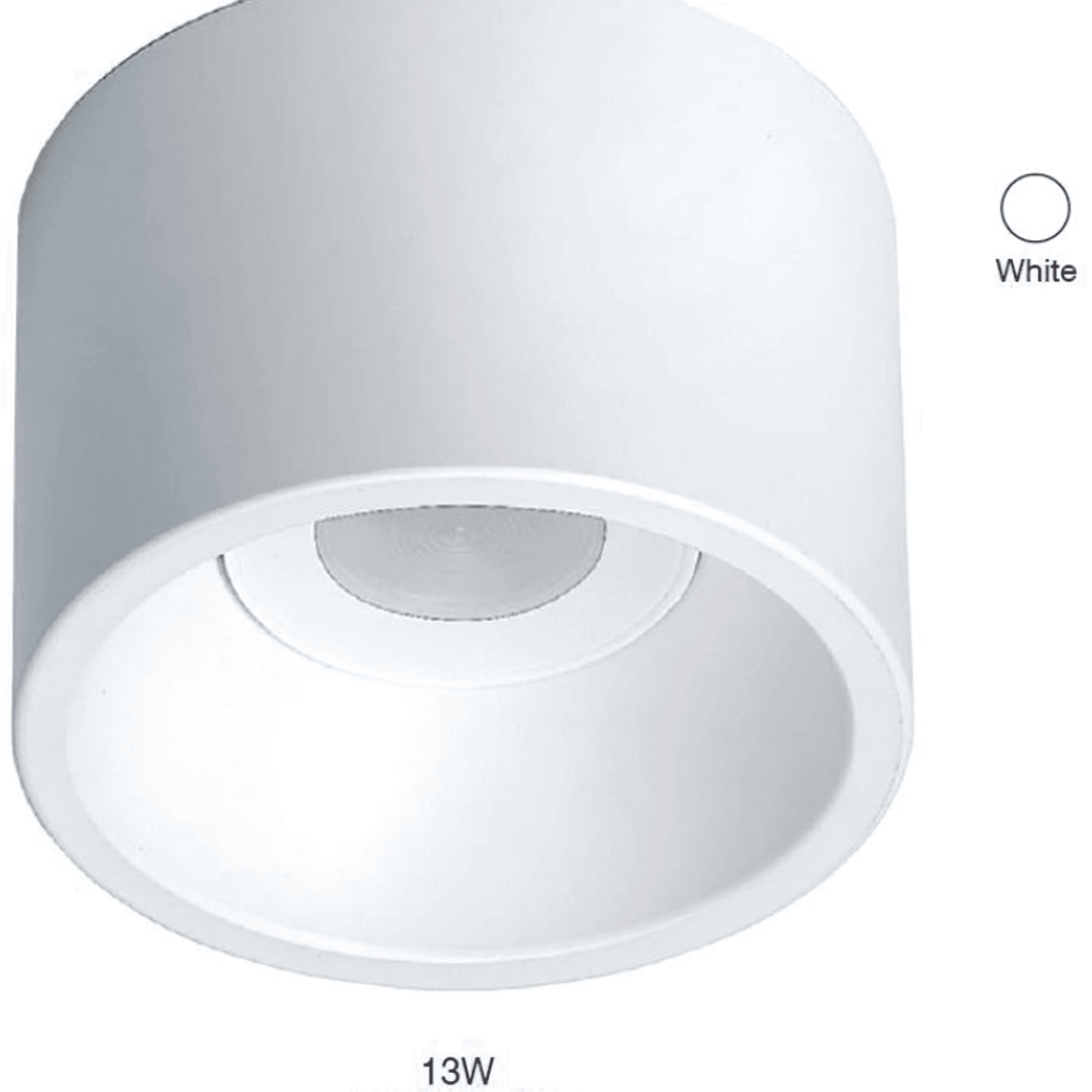 LED Surface Mounted Can Light 13W gallery detail image