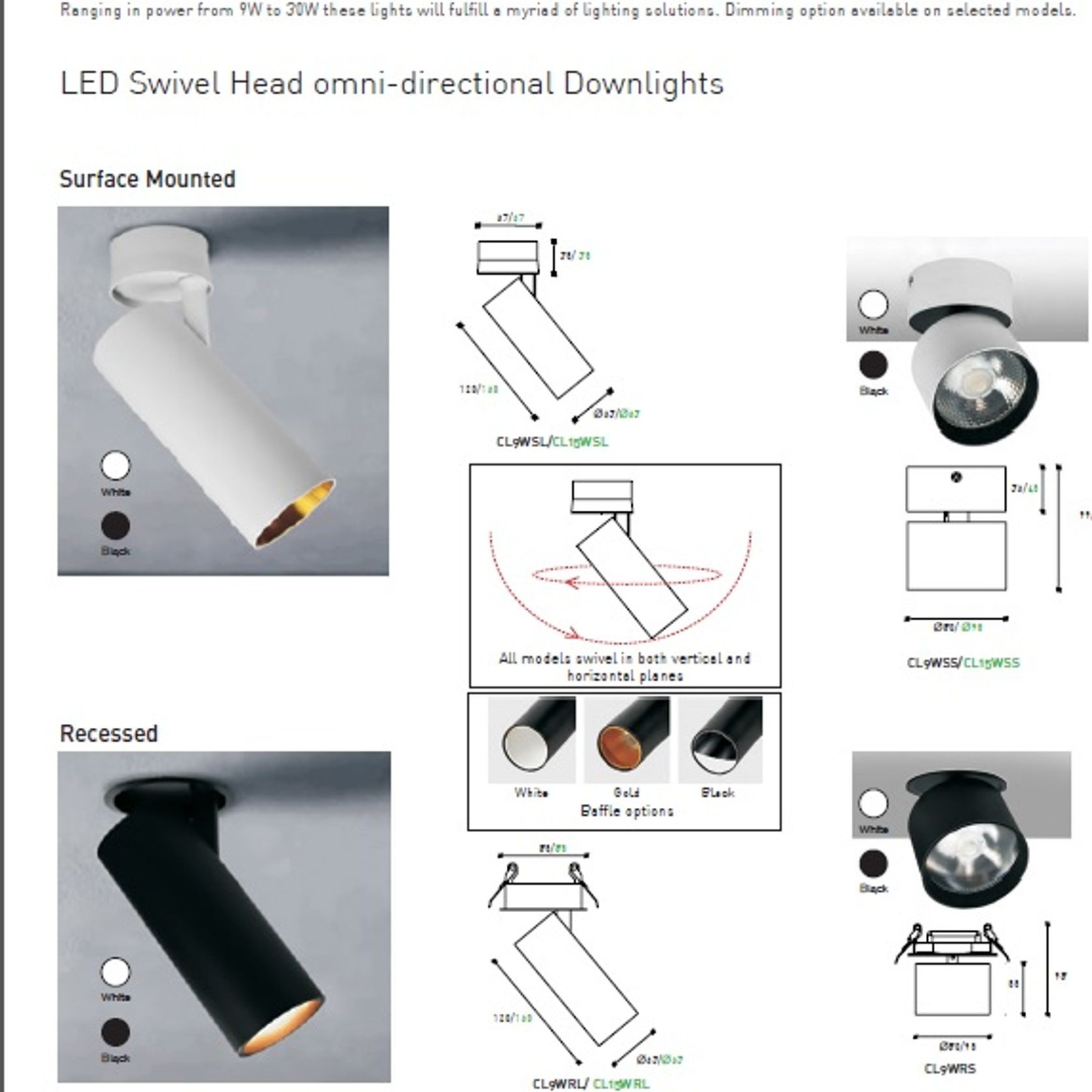 Omni Directional Can Light Surface Mounted Short gallery detail image