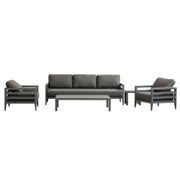 Capri 5pc Lounge Set - Charcoal gallery detail image