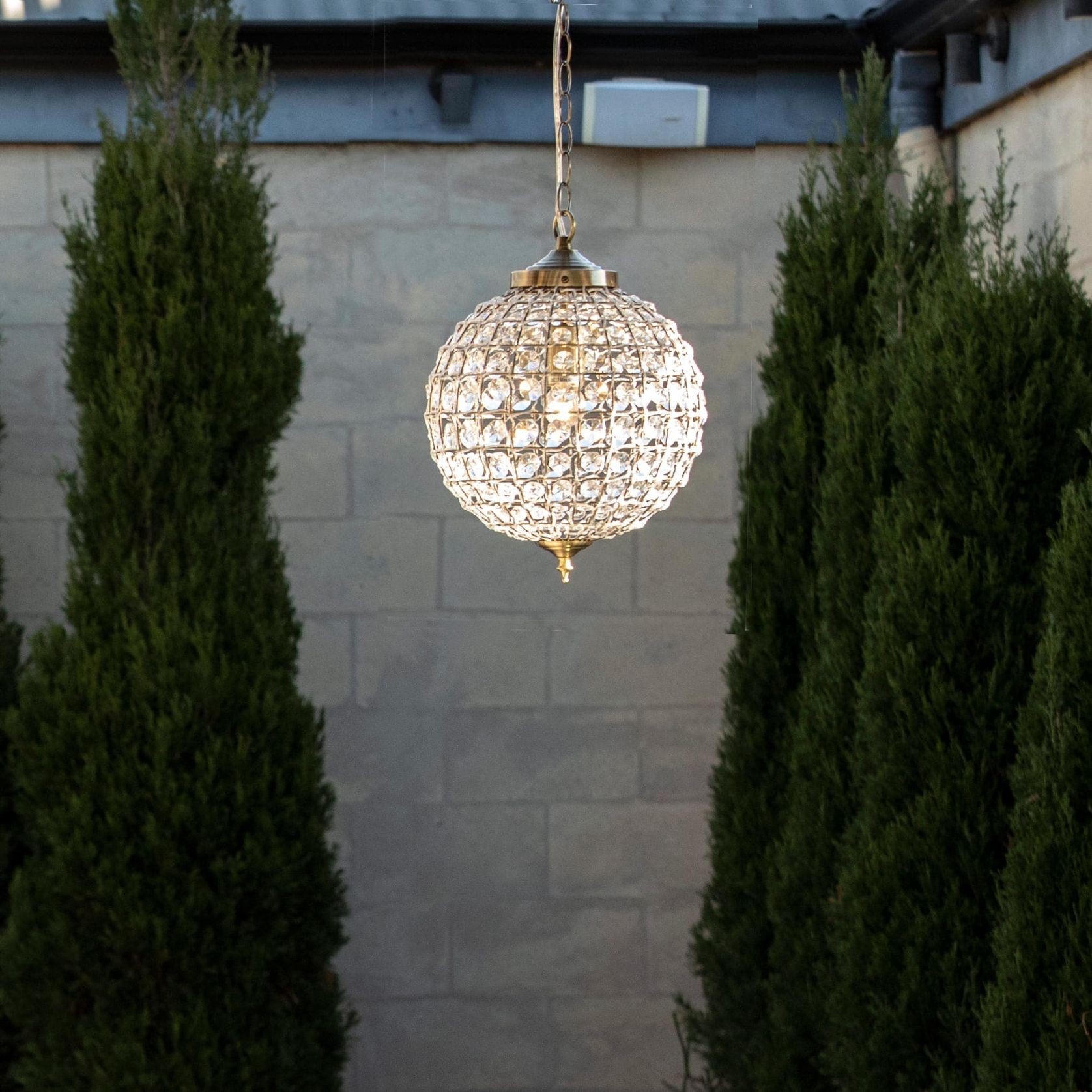 Casablanca | Crystal Pendant Chandelier - Brass gallery detail image
