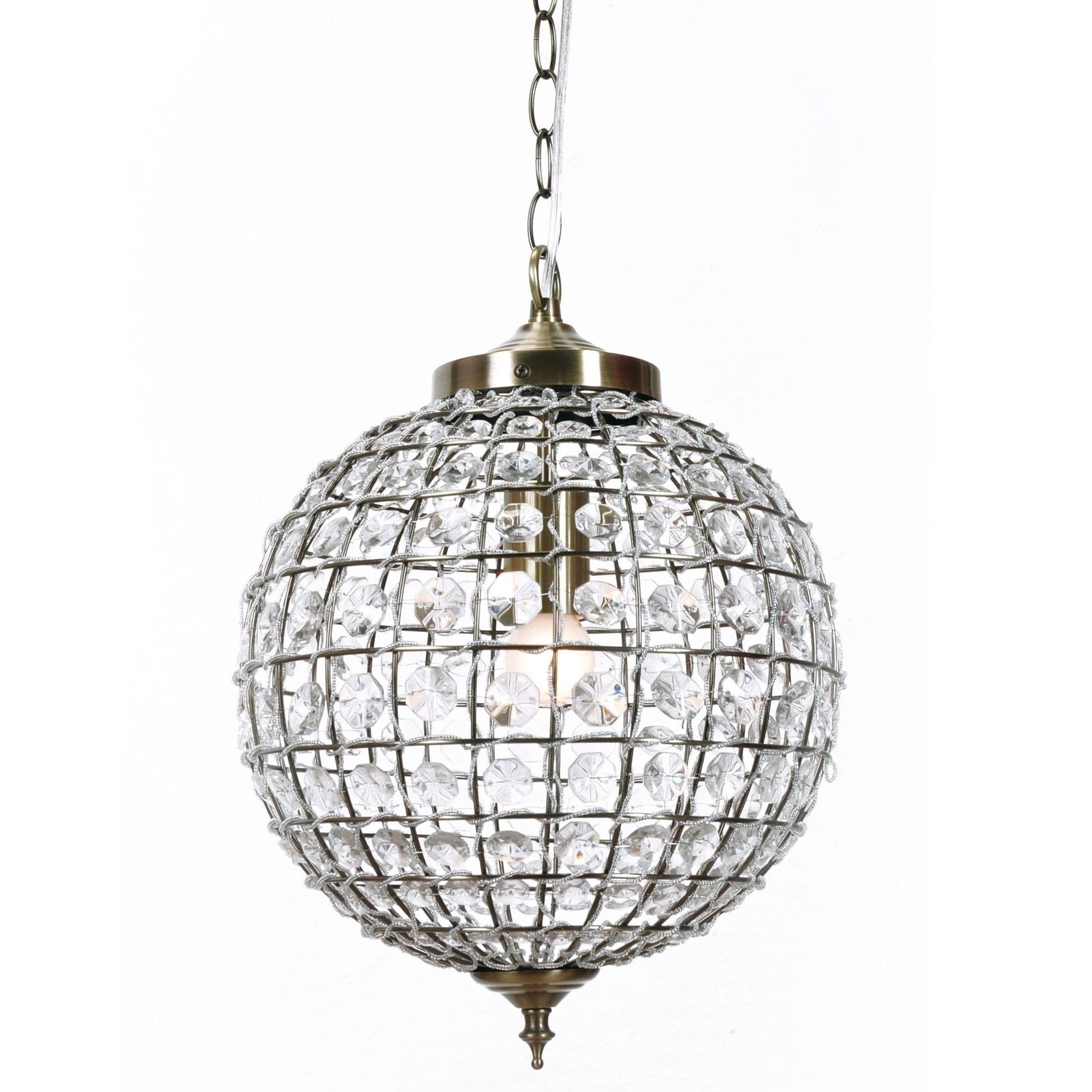 Casablanca | Crystal Pendant Chandelier - Brass gallery detail image