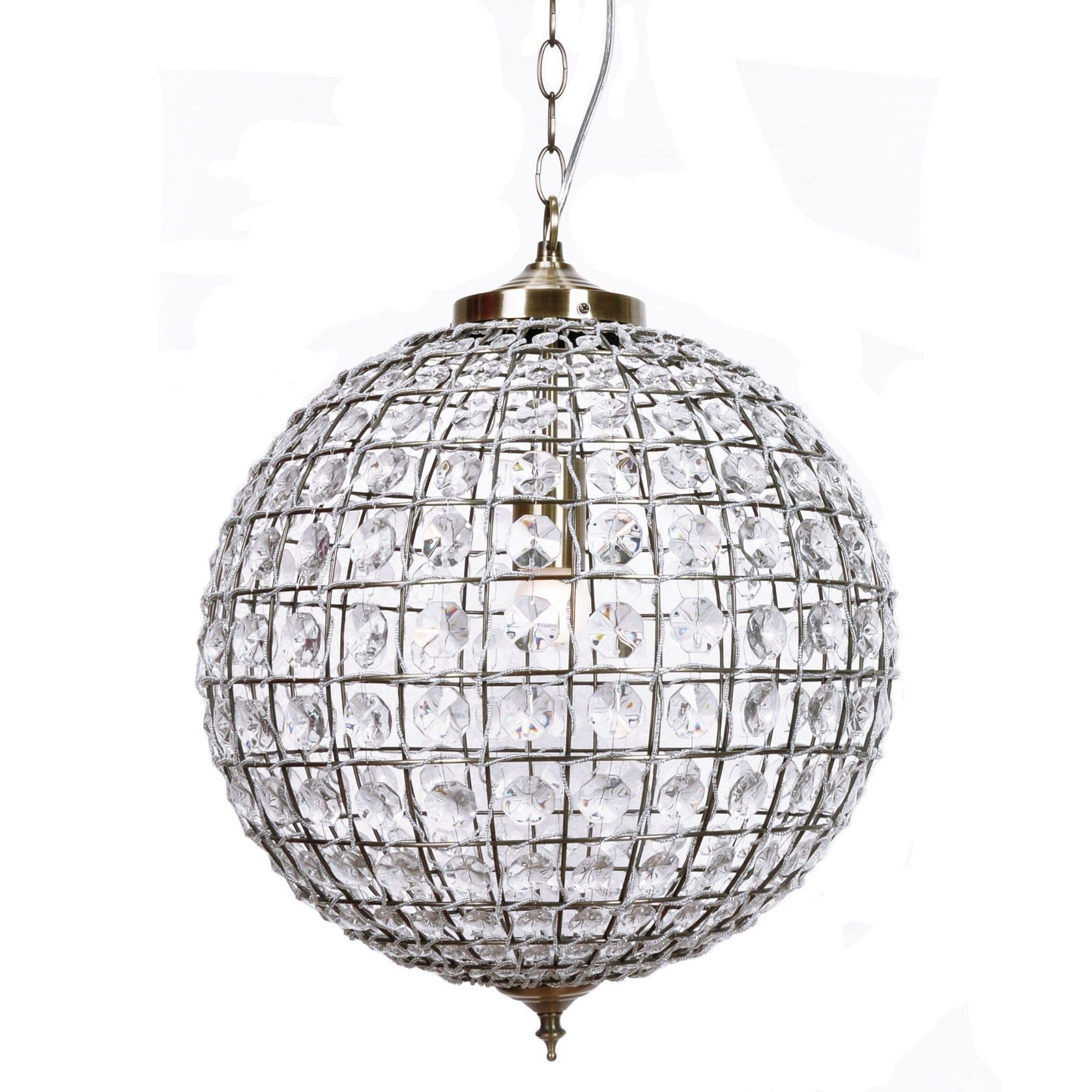Casablanca | Crystal Pendant Chandelier - Brass gallery detail image