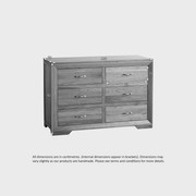 Chamfer Natural Solid Oak Chest of 6 Drawers gallery detail image
