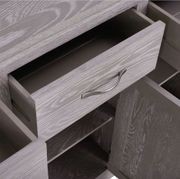 Chamfer Solid Oak Large Sideboard In Grey Wash gallery detail image