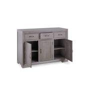 Chamfer Solid Oak Large Sideboard In Grey Wash gallery detail image